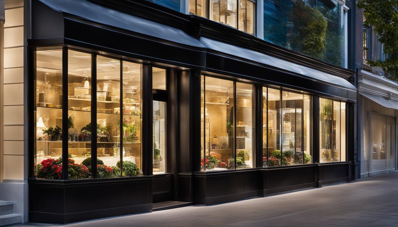What is a storefront glass?